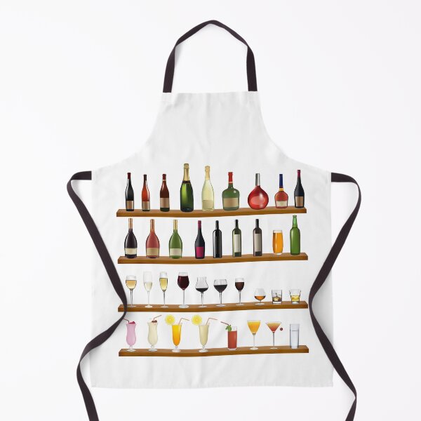 Item preview, Drinks at a Bar - Bottles and Glasses designed and sold by DesignsByElias.