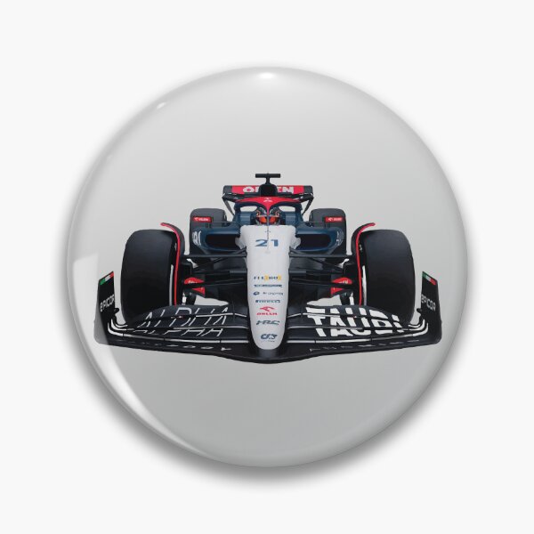 Item preview, Scuderia Alpha F1 Team 2023 Car AT04 Front View Yuki Tsunoda Daniel designed and sold by FormulaGTee1.
