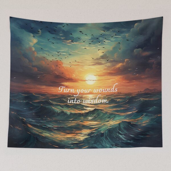 Item preview, Turn your wounds into wisdom. designed and sold by Mini-Anni.