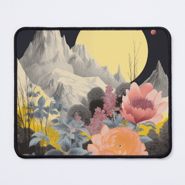 Item preview, Negative Effect Collage Style Landscape of Nature, Flowers and Mountains designed and sold by Je-we.