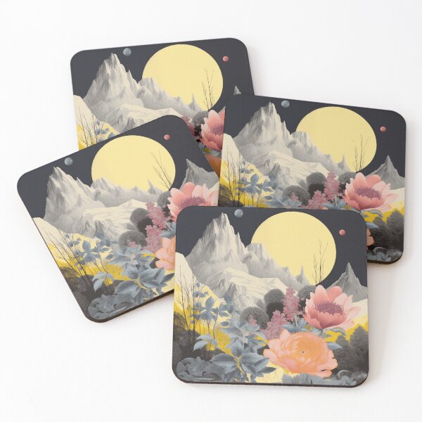 Item preview, Negative Effect Collage Style Landscape of Nature, Flowers and Mountains designed and sold by Je-we.