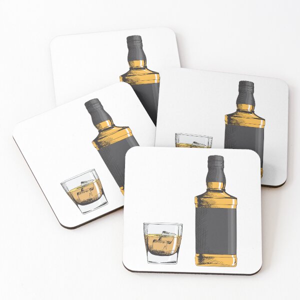 Item preview, Whiskey Bottle and Glass designed and sold by DesignsByElias.