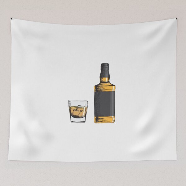 Item preview, Whiskey Bottle and Glass designed and sold by DesignsByElias.