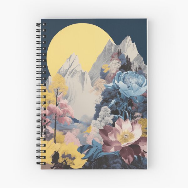 Item preview, Negative Effect Collage Style Landscape of Nature, Flowers and Mountains designed and sold by Je-we.