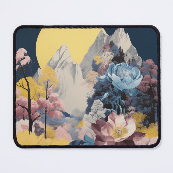 Item preview, Negative Effect Collage Style Landscape of Nature, Flowers and Mountains designed and sold by Je-we.