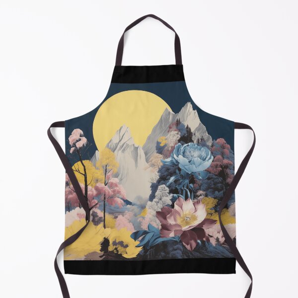 Item preview, Negative Effect Collage Style Landscape of Nature, Flowers and Mountains designed and sold by Je-we.