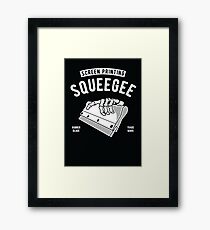 screen printing squeegee Framed Print