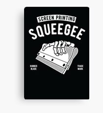 screen printing squeegee Canvas Print