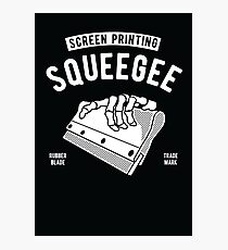screen printing squeegee Photographic Print