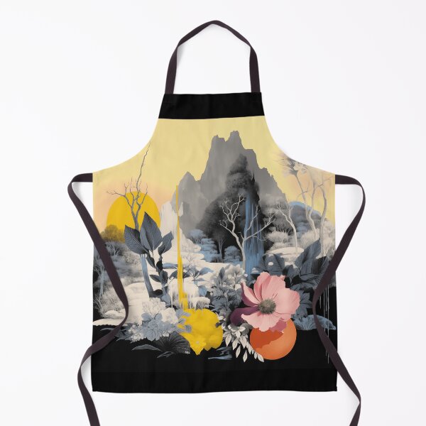 Item preview, Negative Effect Collage Style Landscape of Nature, Flowers and Mountains designed and sold by Je-we.