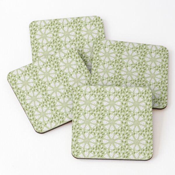 Item preview, Yarrow tile pattern  designed and sold by Lavender Fox Studio.