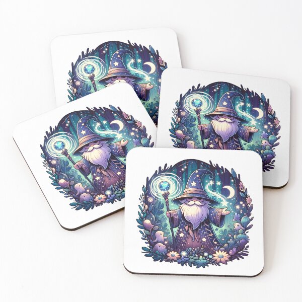 Item preview, Gnome Wizard Spell, Gnome Sticker designed and sold by Netroder.