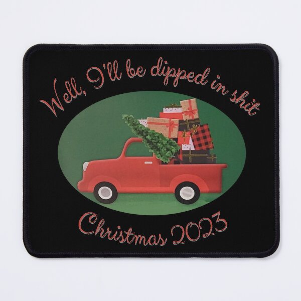 Item preview, Lil' red truck haulin' a Christmas tree designed and sold by BrainFartDesign.