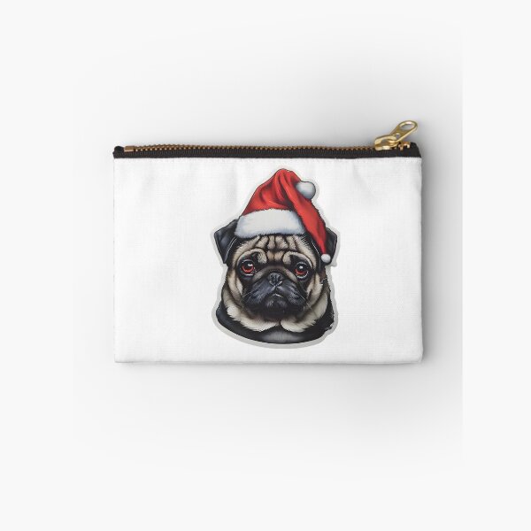 Item preview, Pug Santa designed and sold by HOMETOWN86.