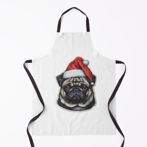 Item preview, Pug Santa designed and sold by HOMETOWN86.