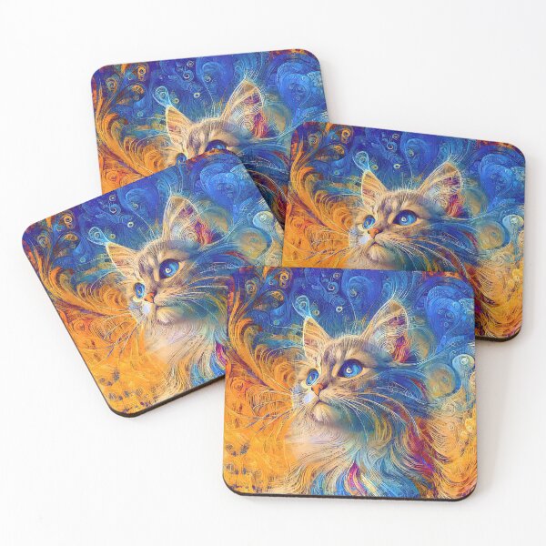 Item preview, Abstractions of abstract abstraction of cat. DeepDream #4431711834949 designed and sold by blackhalt.