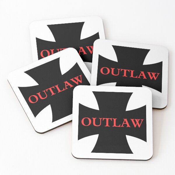 Item preview, outlaw iron cross in black and red designed and sold by Alyn8.