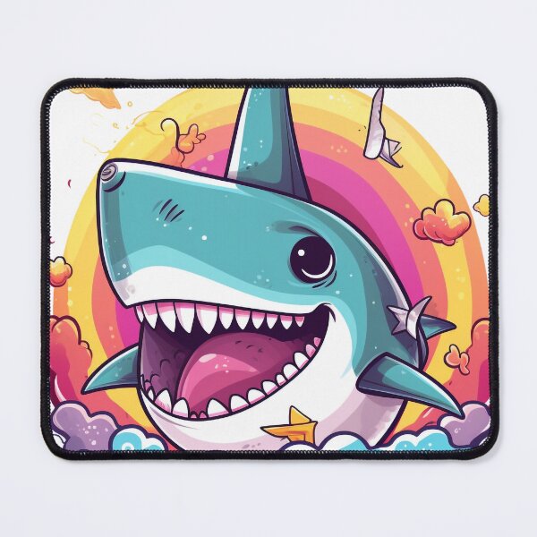 Item preview, Rainbow Sharky designed and sold by WhatThePawArts.