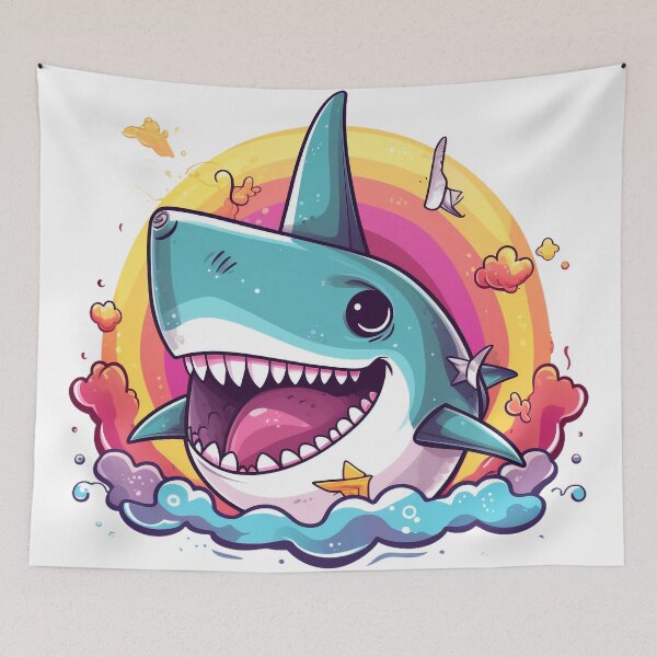 Item preview, Rainbow Sharky  designed and sold by WhatThePawArts.