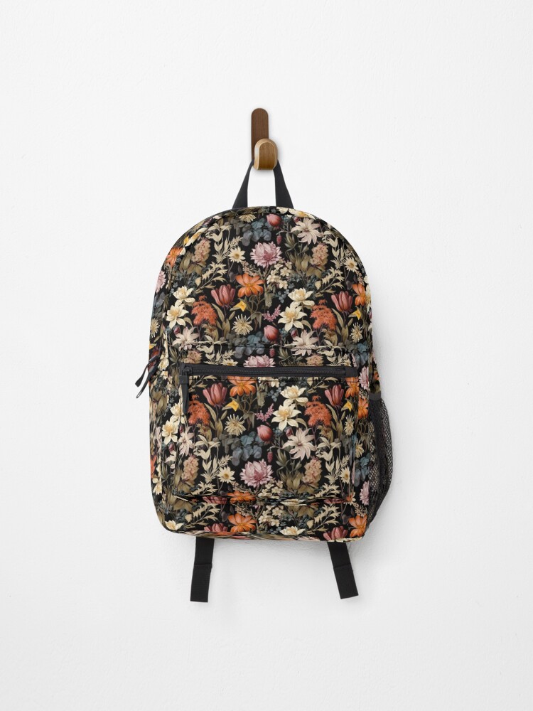 Thumbnail 1 of 3, Backpack, Floral Pattern Repeating - Style 4 designed and sold by ChesterGraphics.