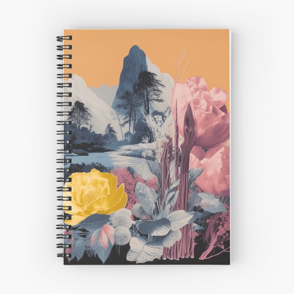 Item preview, Negative Effect Collage Style Landscape of Nature, Flowers and Mountains designed and sold by Je-we.