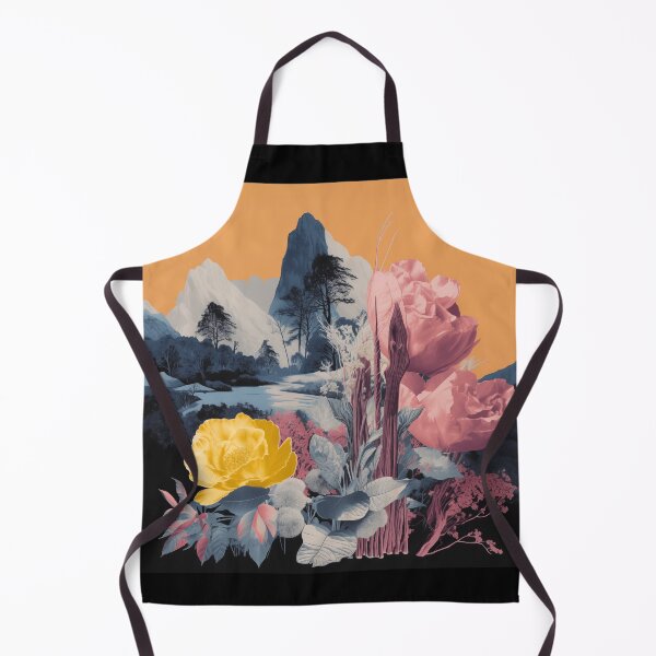 Item preview, Negative Effect Collage Style Landscape of Nature, Flowers and Mountains designed and sold by Je-we.