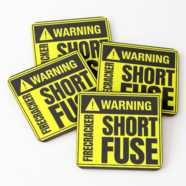 Item preview, Warning: Firecracker Short Fuse by SunshineFircecracker  designed and sold by SunFirecracker.