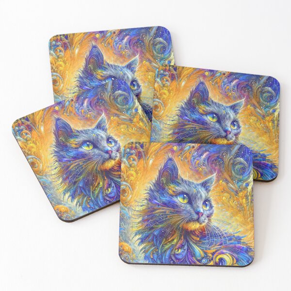 Item preview, Abstractions of abstract abstraction of cat. DeepDream #1938282461744 designed and sold by blackhalt.