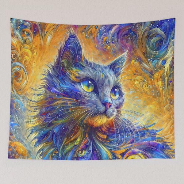 Item preview, Abstractions of abstract abstraction of cat. DeepDream #1938282461744 designed and sold by blackhalt.