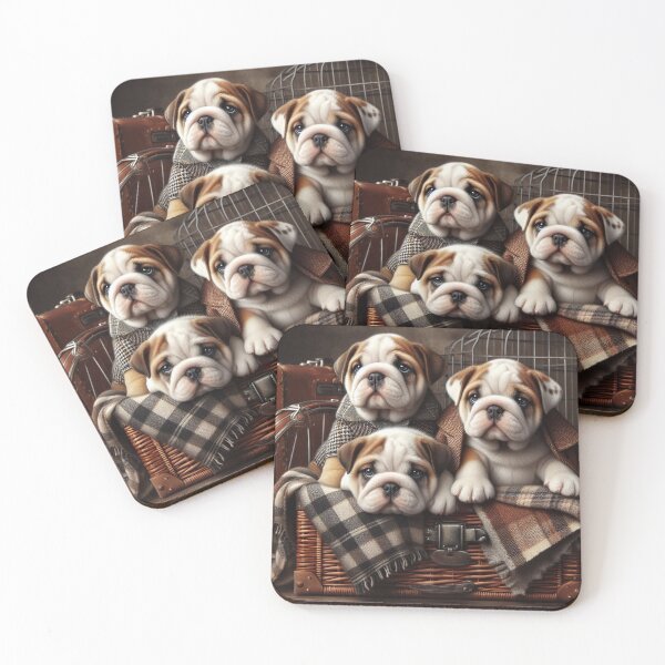 Item preview, English Bulldog puppies designed and sold by PortraitByKaya.