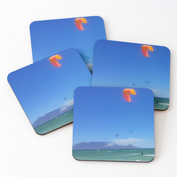 Item preview, Kite Surfers in Blouberg Beach  designed and sold by Blissfully-MK.