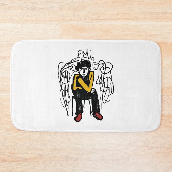 Item preview, FML - Sad Man Illustration designed and sold by MadSwellDesigns.