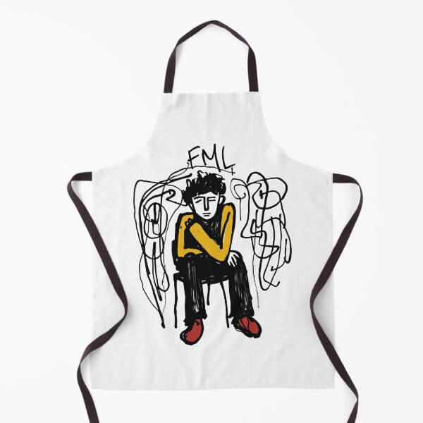 Item preview, FML - Sad Man Illustration designed and sold by MadSwellDesigns.