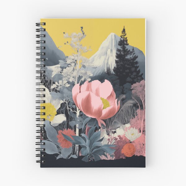 Item preview, Negative Effect Collage Style Landscape of Nature, Flowers and Mountains designed and sold by Je-we.