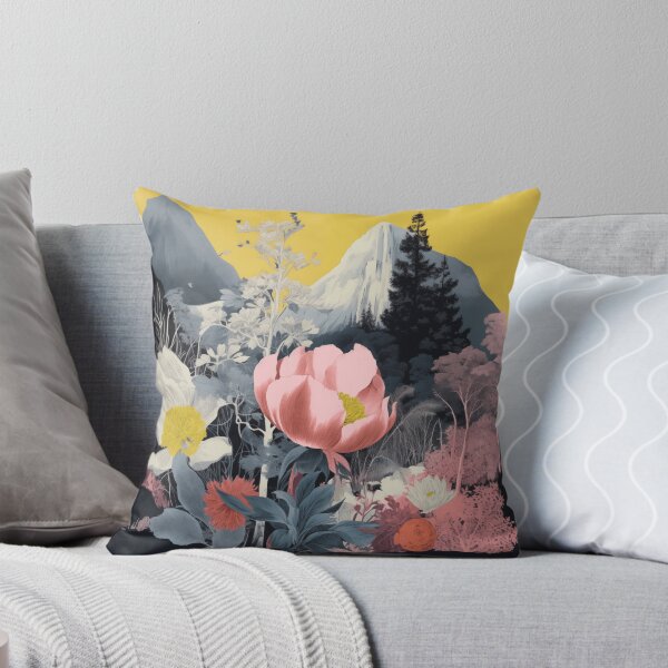 Item preview, Negative Effect Collage Style Landscape of Nature, Flowers and Mountains designed and sold by Je-we.