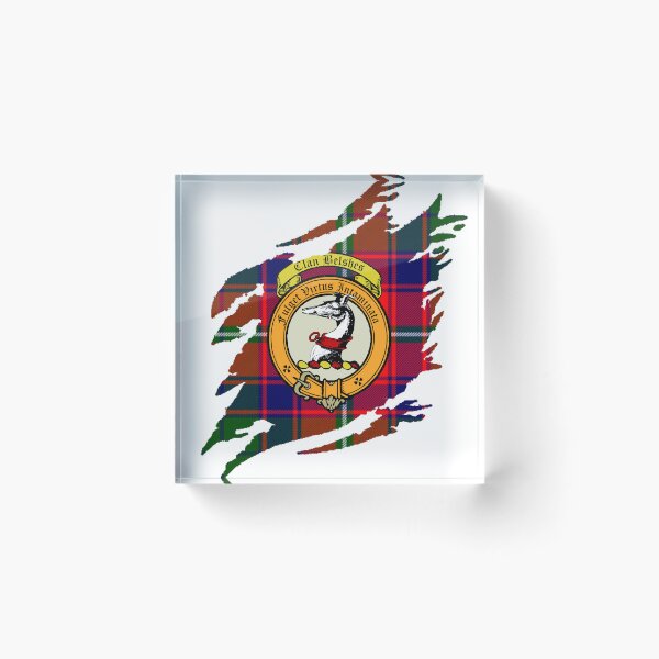 Item preview, Belshes Clan Crest Scottish Surname Tartan designed and sold by BagTown Clans.
