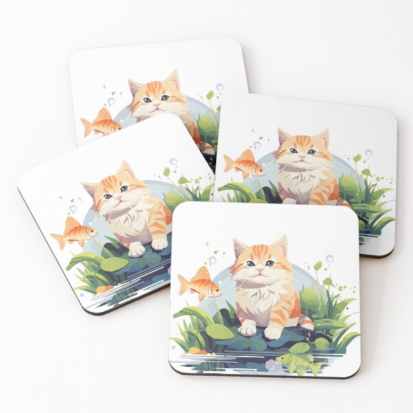 Item preview, cat in the garden designed and sold by PhaiCreate.