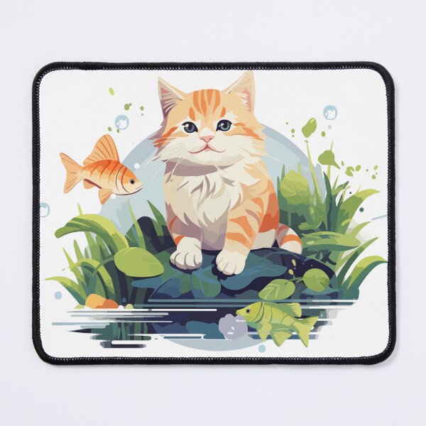 Item preview, cat in the garden designed and sold by PhaiCreate.