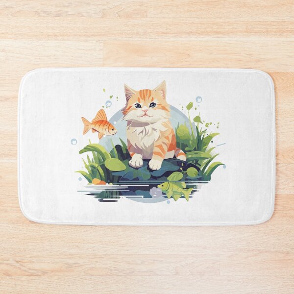 Item preview, cat in the garden designed and sold by PhaiCreate.