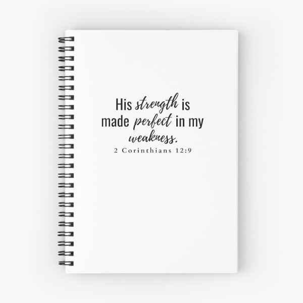 Item preview, His strength is made perfect in my weakness 2 Corinthians 12:9 designed and sold by HisPromises.