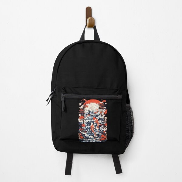 Item preview, Japan Koi Retro Art Fisch Design Ukiyo-E Style designed and sold by LuminOrb.