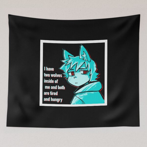 Item preview, I have two wolves inside of me and both are tired and hungry designed and sold by Milyuyus.