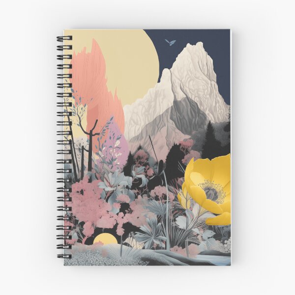 Item preview, Negative Effect Collage Style Landscape of Nature, Flowers and Mountains designed and sold by Je-we.