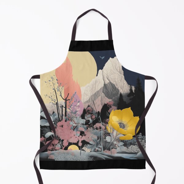 Item preview, Negative Effect Collage Style Landscape of Nature, Flowers and Mountains designed and sold by Je-we.