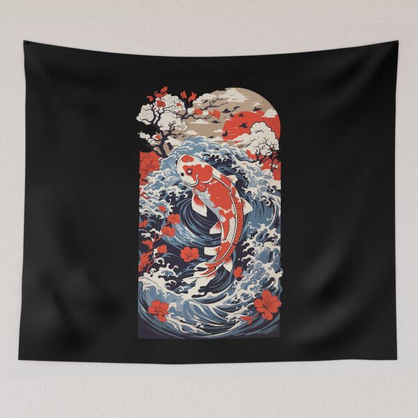 Item preview, Japanese Koi Ukiyo-e Fisch And Water Japan designed and sold by LuminOrb.