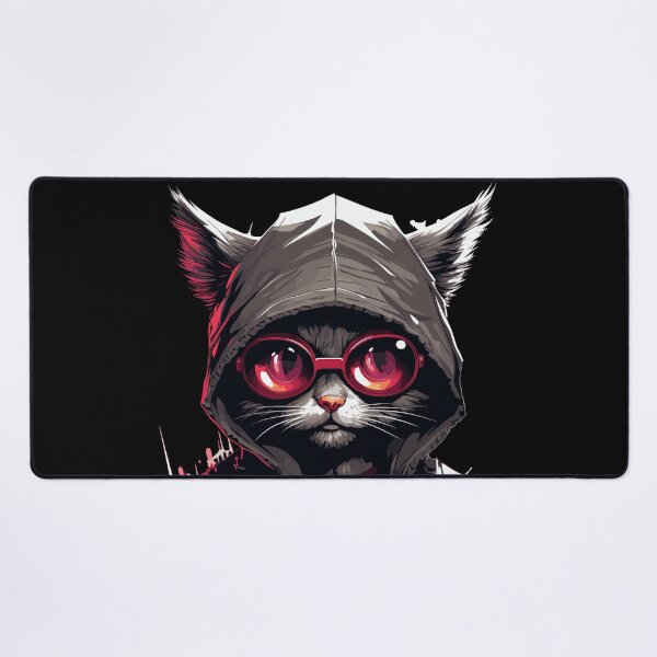 Item preview, Cyberpunk Cat Kitten Hacker Style  designed and sold by EternalDelight1.