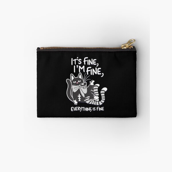 Item preview, Cute Black Cat It's Fine I'm Fine Everything Is Fine designed and sold by Mr-wow.