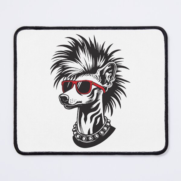Item preview, Chinese Crested Punk in Red Sunglasses  designed and sold by BarkandStick.