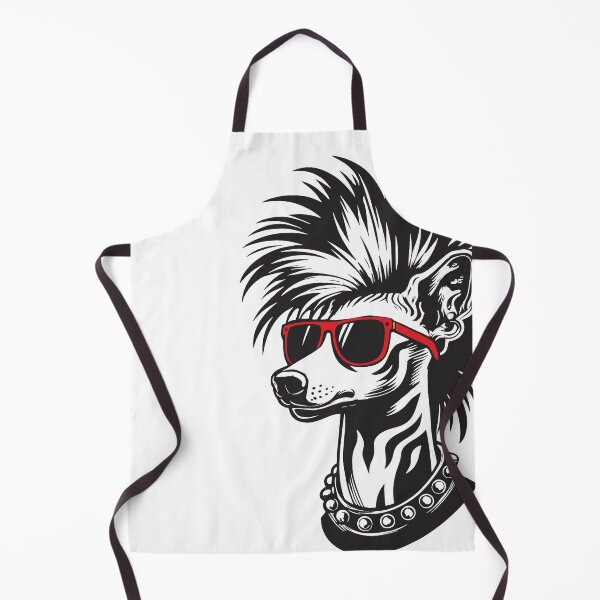 Item preview, Chinese Crested Punk in Red Sunglasses  designed and sold by BarkandStick.