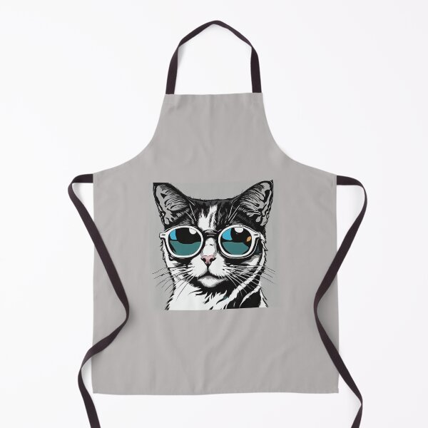 Item preview, Cool black and white cat wearing sunglasses designed and sold by Ignota-Stylz.